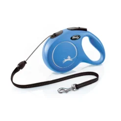 Flexi New Classic Correa de Cordón Extensible Azul para perros Hot