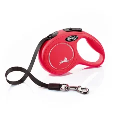 Flexi New Classic Correa Extensible de Cinta Roja para perros Outlet