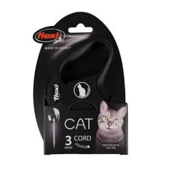 Flamingo Flexi New Classic Correa Extensible Negra para gatos Sale