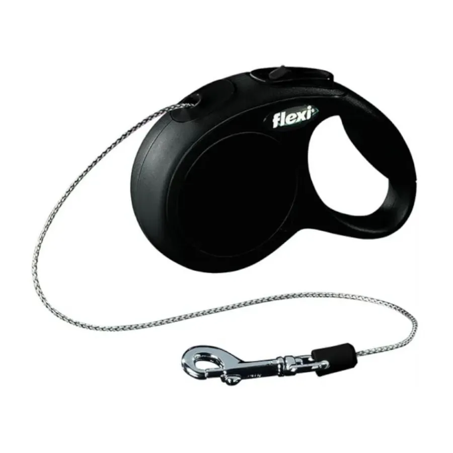 Flamingo Flexi New Classic Correa Extensible Negra para gatos Sale