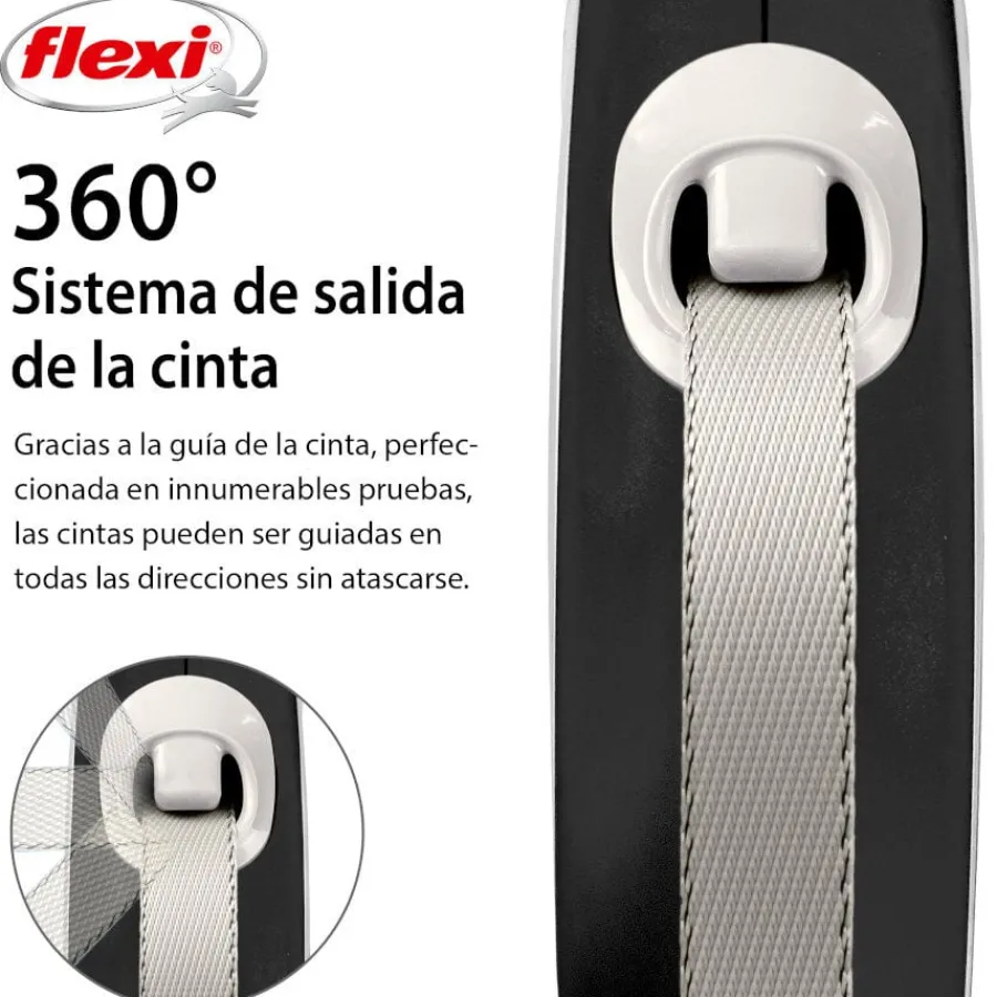 Flexi New Comfort Correa Extensible Gris para perros Best