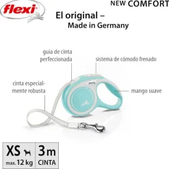 Flexi New Comfort Correa Extensible Azul para perros