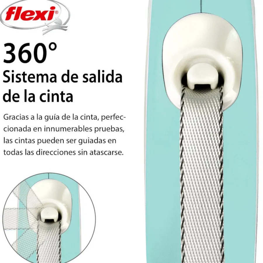 Flexi New Comfort Correa Extensible Azul para perros