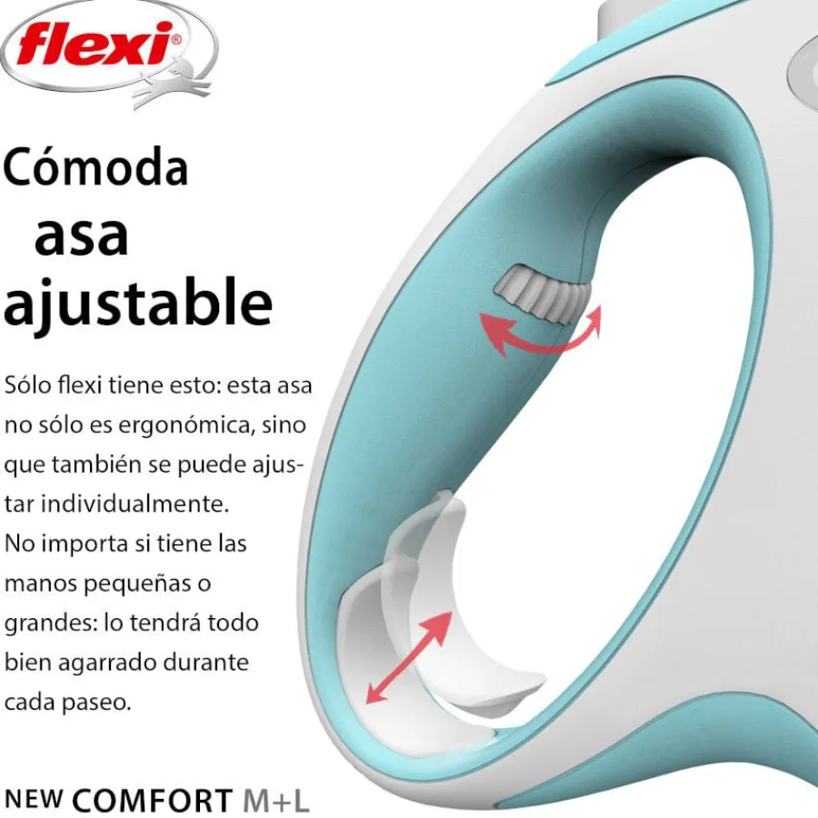 Flexi New Comfort Correa Extensible Azul para perros
