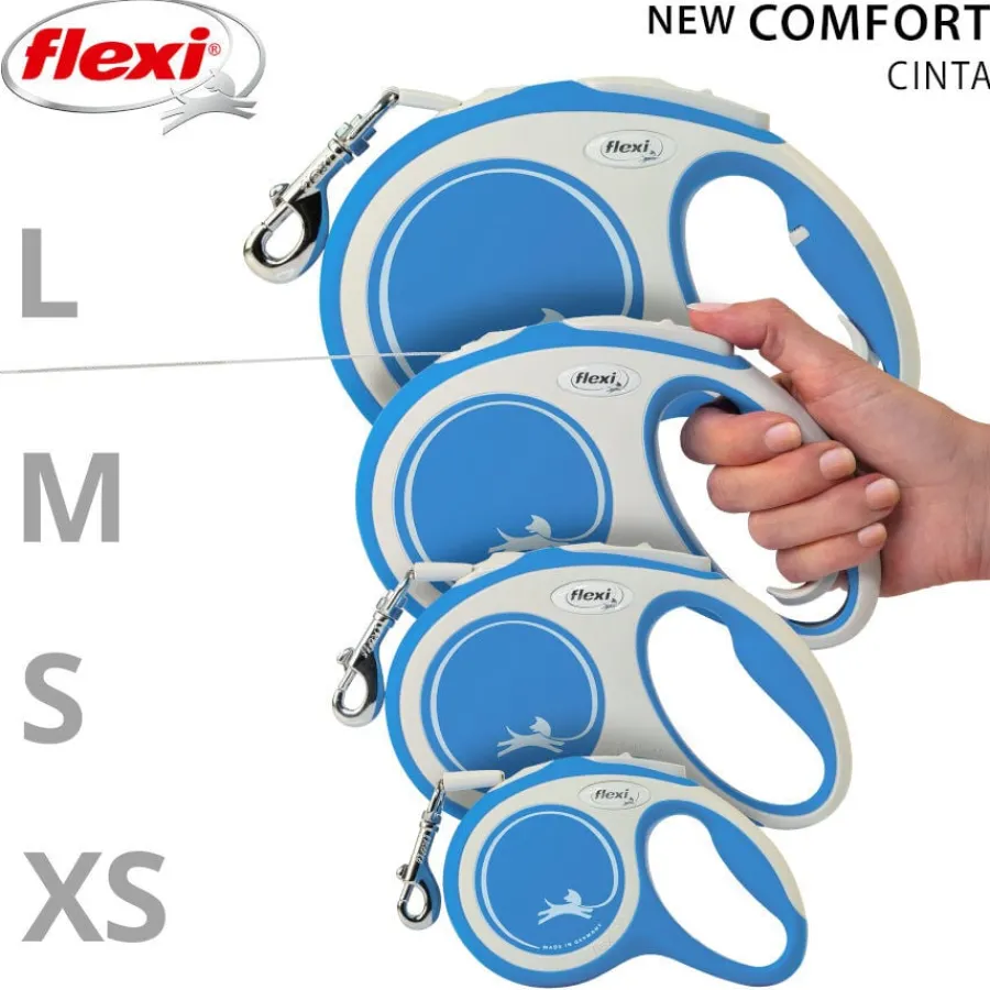 Flexi New Comfort Correa Extensible Azul Oscuro para perros Online