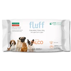 Fluff Toallitas Húmedas Talco para perros Sale