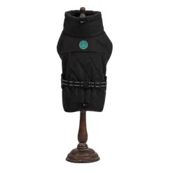 Freedog Oymyakon Negro Abrigo Impermeable con Arnés para perros Discount