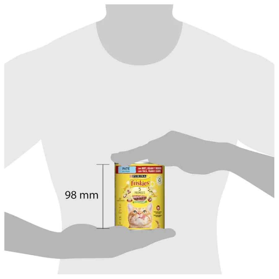 Friskies Adult Buey e hígado en Paté lata para gatos Outlet