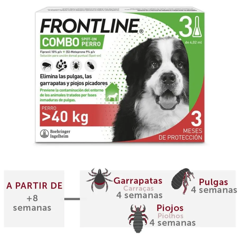 Frontline Combo Pipetas Antiparasitarias para perros gigantes Hot