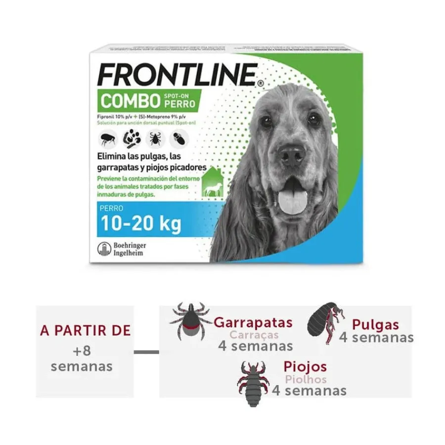 Frontline Combo Pipetas Antiparasitarias para perros medianos Best