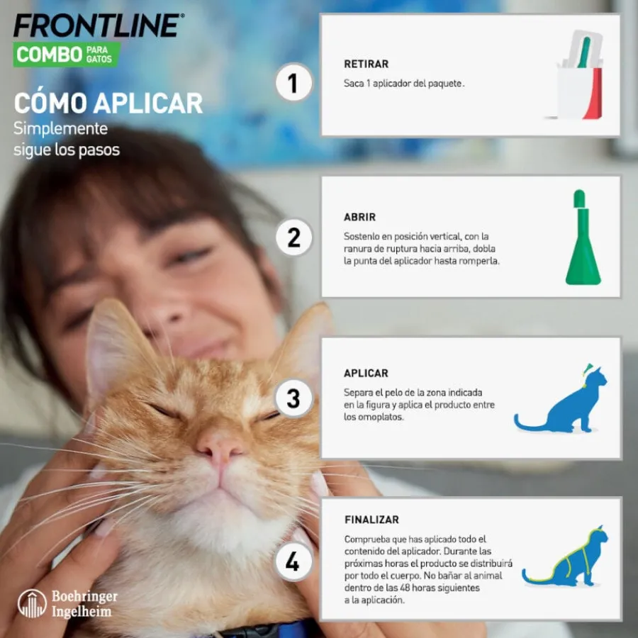 Frontline Combo Pipetas Antiparasitarias para gatos y hurones Clearance