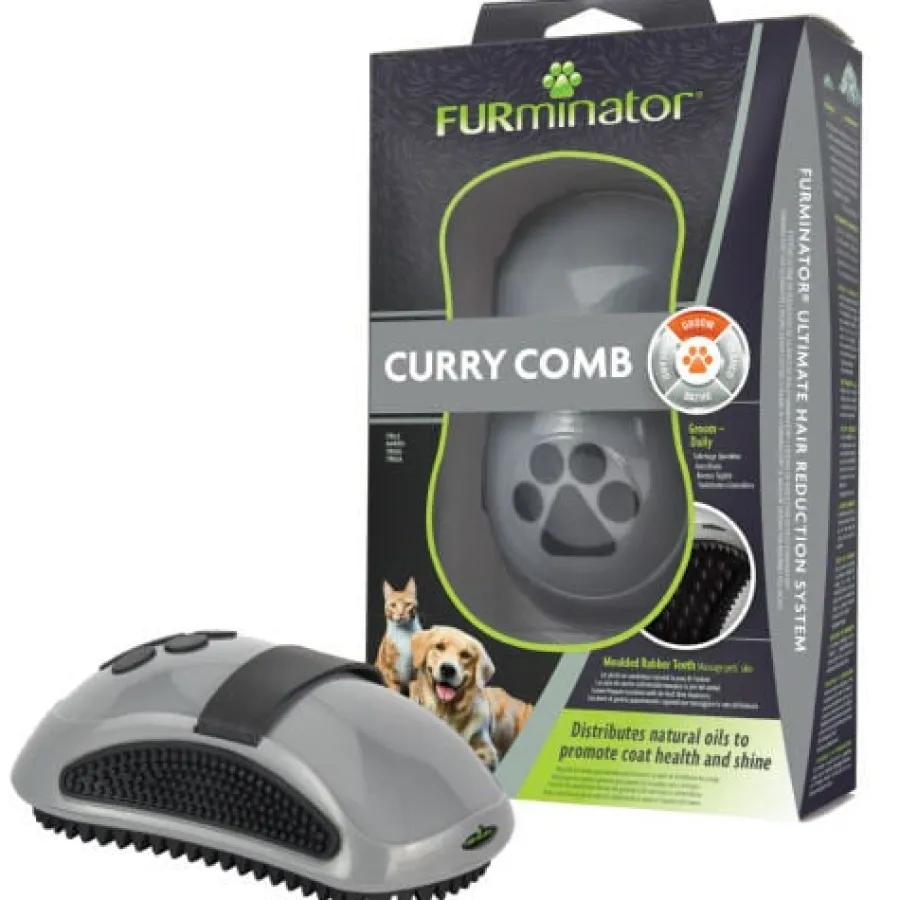 Furminator Curry Comb Cepillo para mascotas New