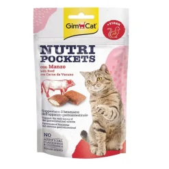 GimCat Bocaditos Nutri Pockets Buey para gatos Online