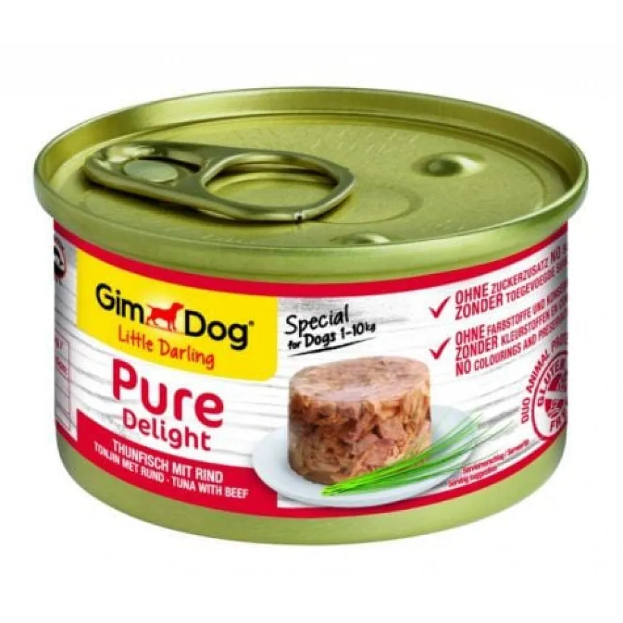 GimDog Pure Delight Atún con ternera lata para perros Outlet