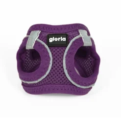 Gloria Air Mesh Trek Star Arnés Morado para perros