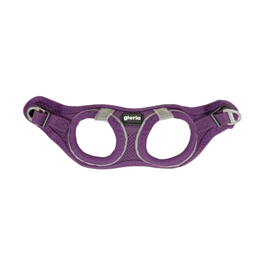 Gloria Air Mesh Trek Star Arnés Morado para perros