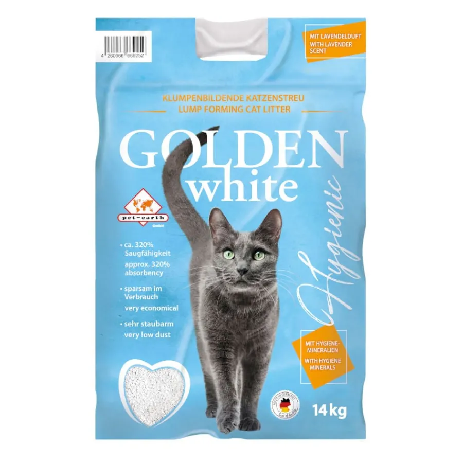 Golden Grey Golden White Arena Aglomerante Lavanda para gatos Online