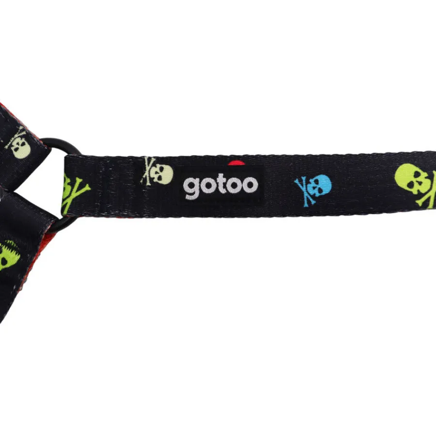 Gotoo Arnés estampado calavera negro para perros Sale