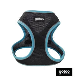 Gotoo Arnés ajustable de malla turquesa/negro para perros Clearance