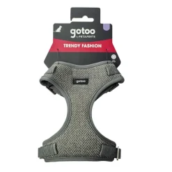 Gotoo Arnés ajustable espiga gris para perros Online