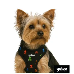 Gotoo Arnés ajustable estampado calavera negro para perros Outlet