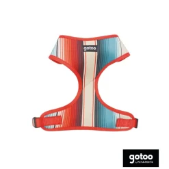 Gotoo Arnés ajustable estampado de rayas multicolor para perros New