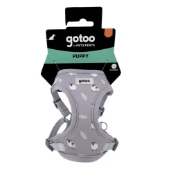 Gotoo Arnés ajustable estampado ovejitas gris para cachorros Best