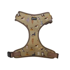 Gotoo Arnés ajustable estampado marrón para perros Hot