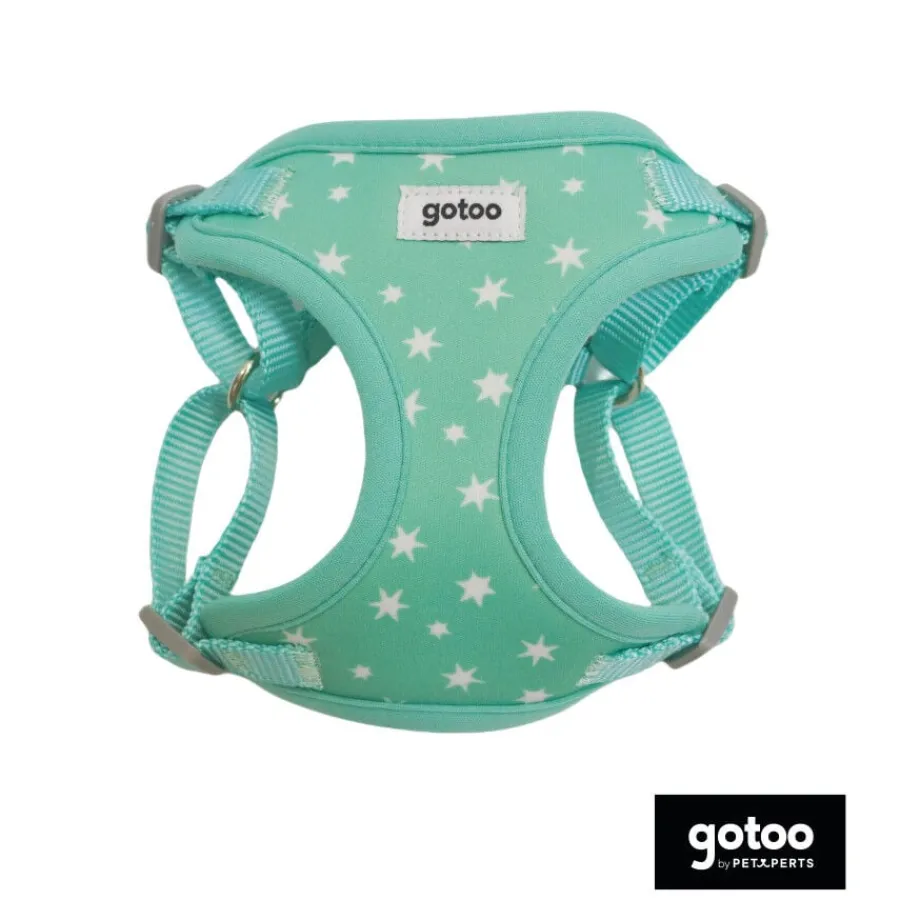 Gotoo Arnés ajustable estampado estrellas verde para cachorros Best