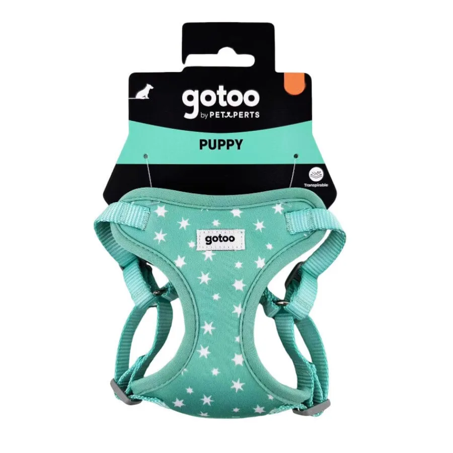 Gotoo Arnés ajustable estampado estrellas verde para cachorros Best