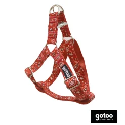 Gotoo Arnés estampado cachemira rojo para perros Hot