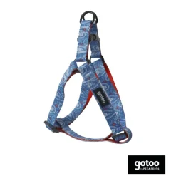 Gotoo Arnés estampado cachemira azul para perros Online