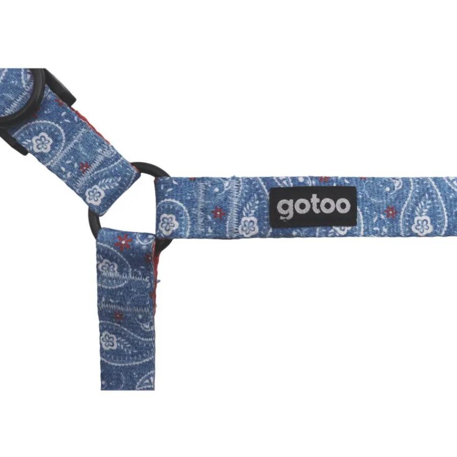 Gotoo Arnés estampado cachemira azul para perros Online