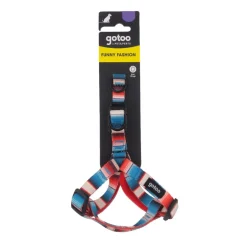 Gotoo Arnés estampado de rayas multicolor para perros Outlet