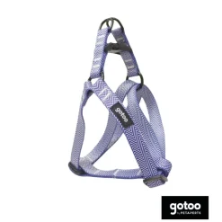 Gotoo Arnés estampado rayas azules para perros