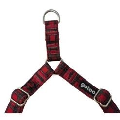 Gotoo Arnés estampado tartán rojo para perros Clearance