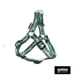 Gotoo Arnés estampado verde para perros Online