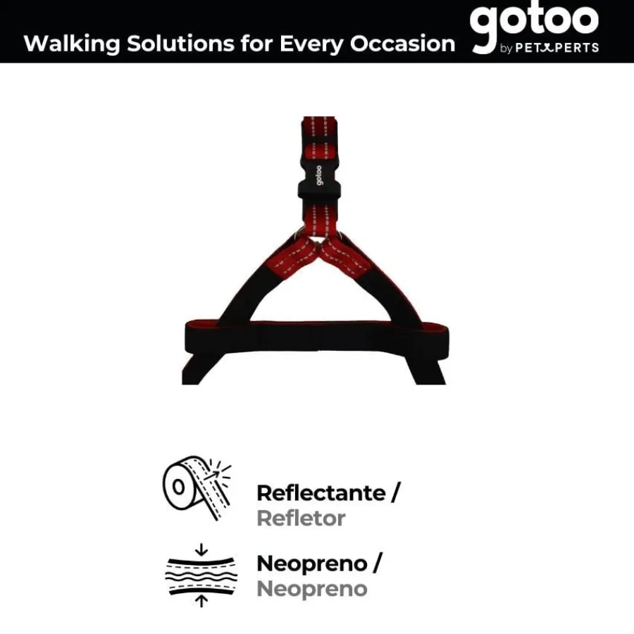 Gotoo Arnés reflectante de neopreno rojo para perros Discount