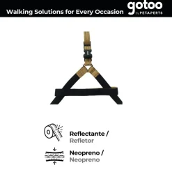 Gotoo Arnés reflectante de neopreno beige para perros Clearance