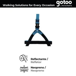 Gotoo Arnés reflectante de neopreno azul para perros Best