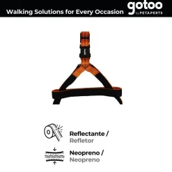 Gotoo Arnés reflectante de neopreno naranja para perros Clearance