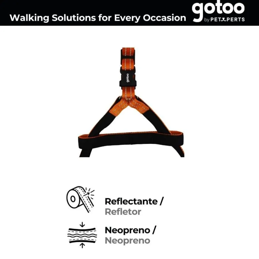 Gotoo Arnés reflectante de neopreno naranja para perros Clearance