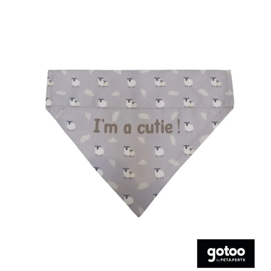 Gotoo Bandana estampada ovejitas gris para perros Hot