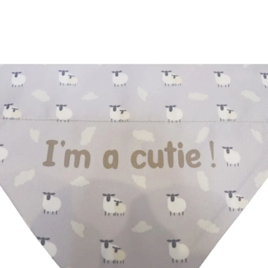 Gotoo Bandana estampada ovejitas gris para perros Hot
