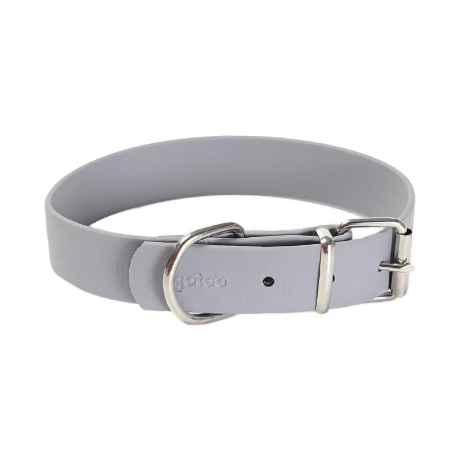 Gotoo Collar Biothane gris para perros Hot