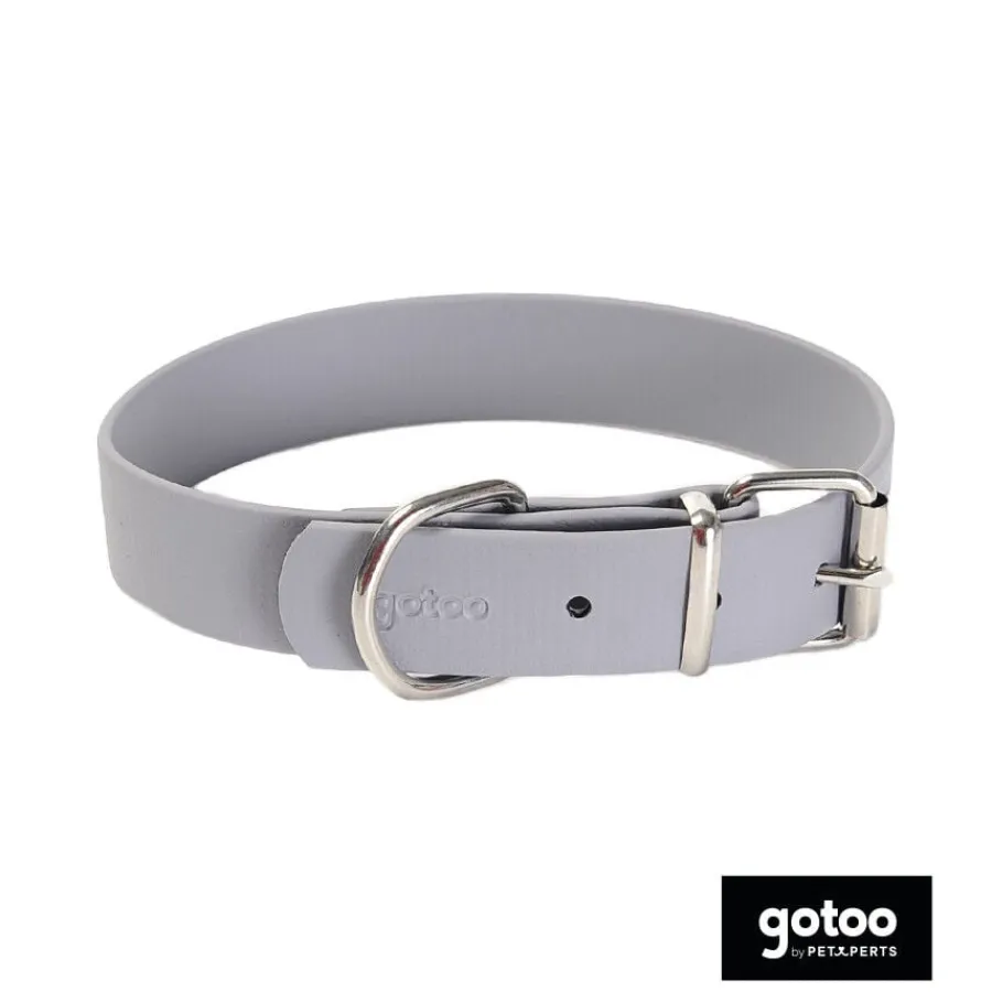 Gotoo Collar Biothane gris para perros Hot