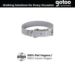 Gotoo Collar Biothane gris para perros Hot