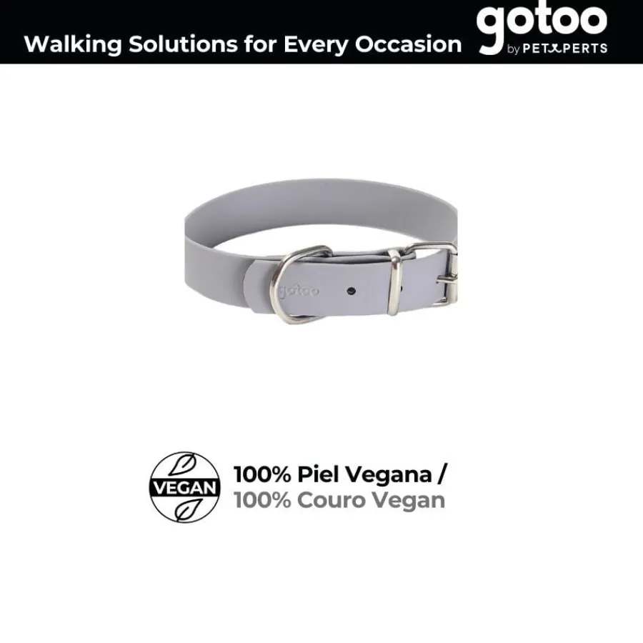 Gotoo Collar Biothane gris para perros Hot