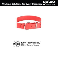 Gotoo Collar Biothane rojo para perros Hot