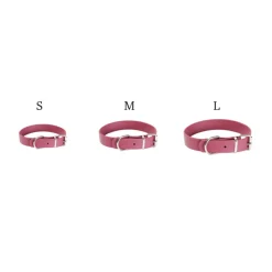 Gotoo Collar Biothane rojo vino para perros New